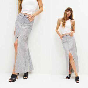 Reformation Tazz Maxi Linen Skirt